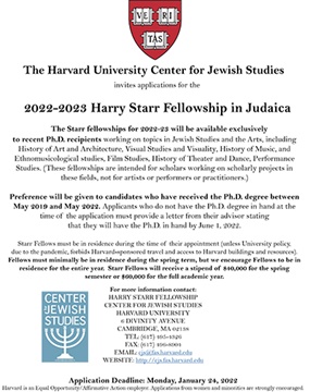 Harvard Starr Fellowship