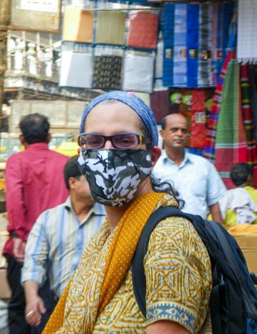 Edit More Laurie Beth Clark. अंग्रेज़ी (India), 2008. Performance. Photo by Michael Peterson